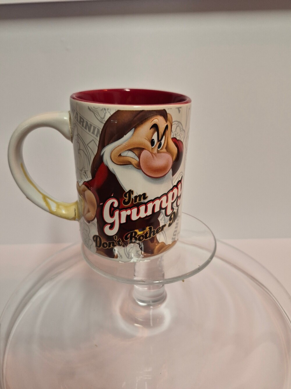 Disney Grumpy Ceramic Coffee Mug I'm Grumpy Don't Bother Me